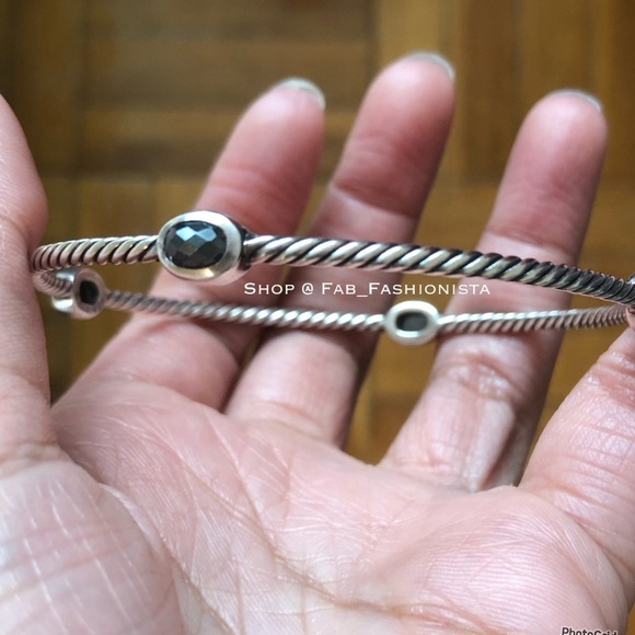 David Yurman bangle bracelet with gemstones - Picture 10 of 17